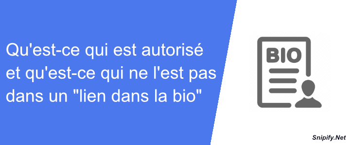 Qu'est-ce qui est autorisé et qu'est-ce qui ne l'est pas dans un 