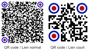 QR code lien normal VS QR code lien court